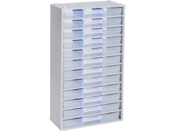 Allit 464800 Magasin Til Smådele Varioplus Prom 57/36 Kan Stables (B X H X T) 300 X 565 X 140 Mm Sølv, Transparent 1 Stk