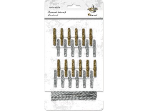 Titanum Wooden Buckles 24 Pcs