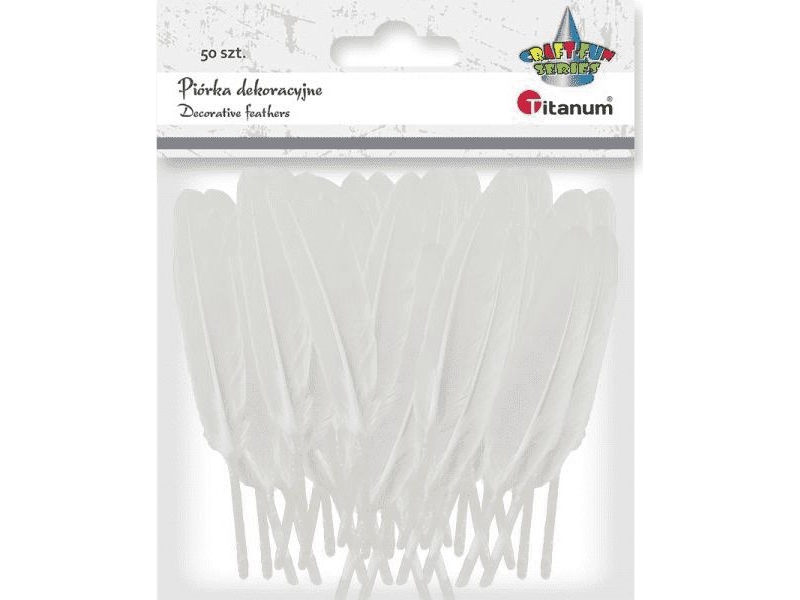 Titanum Feathers Dartboards 10-15Cm White 50Pcs