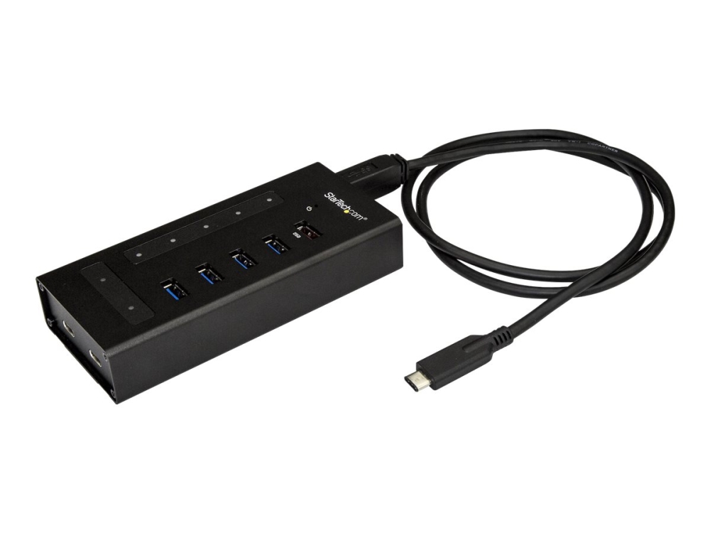 Startech.Com 7 Port Usb-C Hub - Usb Typ-C Zu 2X Usb-C/5X Usb-A - Kommerzieller Metall-Usb-3.0-Hub - Superspeed 5 Gbit/S Usb 3.2 Gen 1 - Eigene Stromv