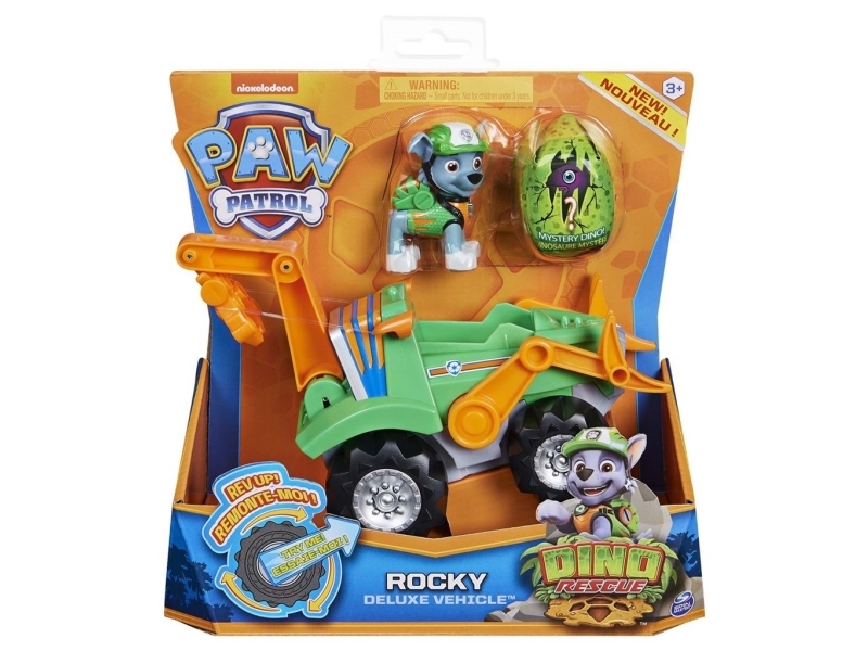 Paw Patrol Dino Deluxe Vehicles Rocky | Leksaker - Bilar och andra fordon - Fordon med populära figurer | GameStuff