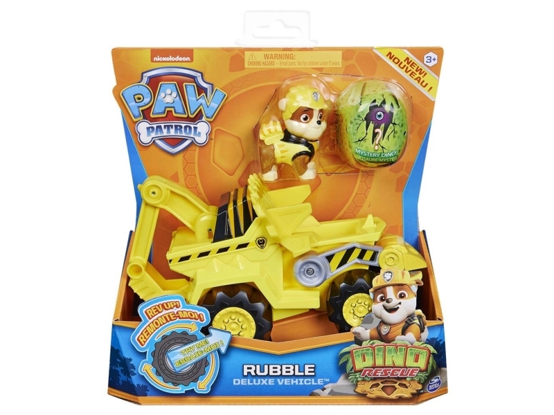 Paw Patrol Dino Deluxe Vehicles Rubble | Leksaker - Bilar och andra fordon - Fordon med populära figurer | GameStuff
