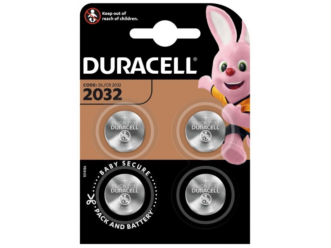 Duracell 2032 Lithium-Batterien - 4 Stück