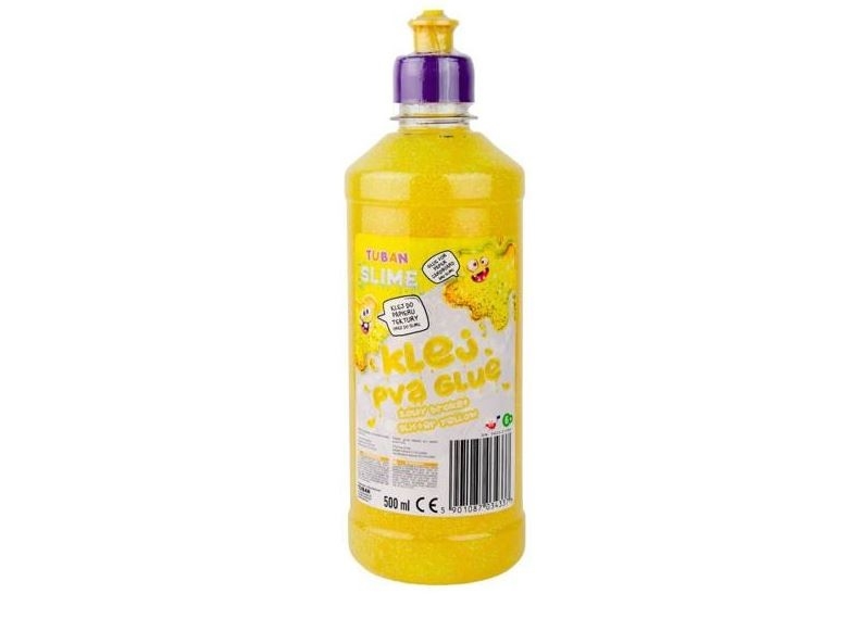 Tuban Pva Klijai – Blizgantys Geltoni - 500 Ml