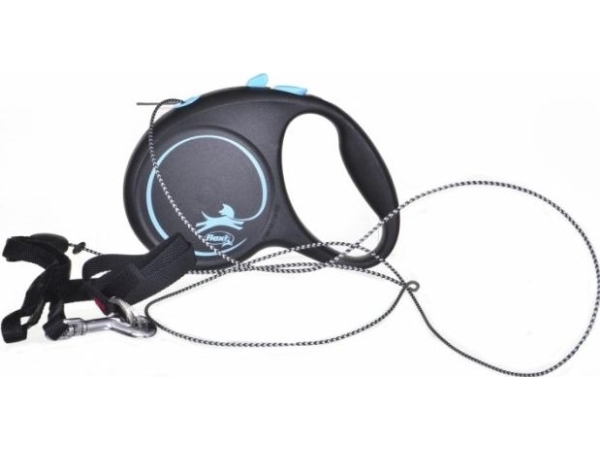 Flexi Black Design S Bånd 5 M, 15 Kg, Sort