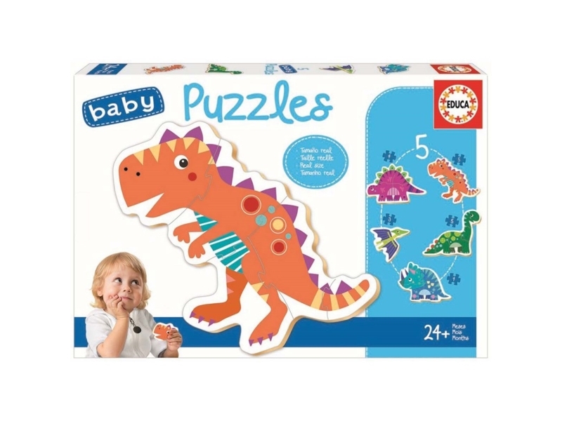 Educa Baby-puslespil 5 dele Dinosaurer (80-18873)