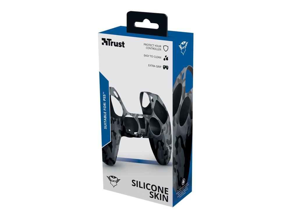 Trust Gaming GXT 748 - Skyddshölje för spelkonsolstyrenhet - silikon - svart kamo - för Sony DualSense | Spel - Konsoler tillbehör - Övriga | GameStuff