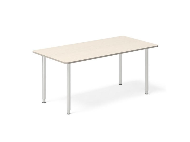 Schreibtisch Dna, Birke 1800X800 Mm I-Beine/Alu-Grau