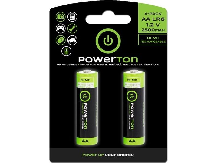 Powerton Wiederaufladbare Aa / R6 2500Mah 2 Stk.
