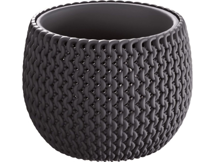 Blomsterpotte Prosperplast Splofy DKSP370, Ø 37 cm, antracit