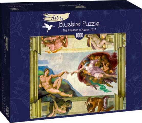 Bluebird Puzzle 1000 Teile Die Erschaffung Adams, Michal Aniol