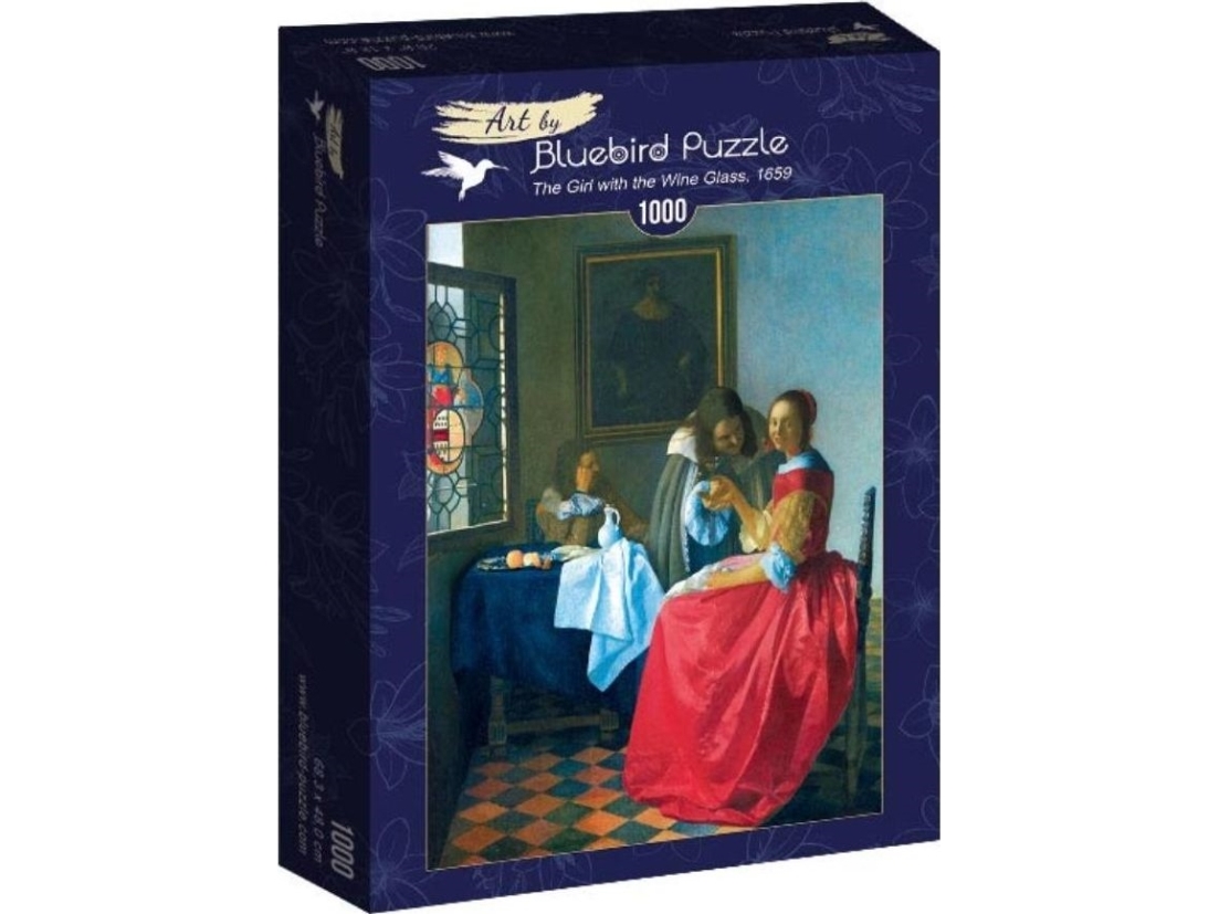 Bluebird Puzzle 1000 Vermeer Mädchen Mit Einem Glas Wein