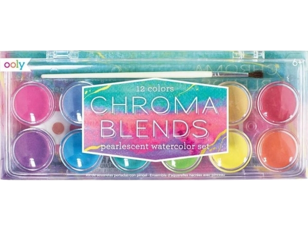 Coloured Balloons Pearl akvarellfärger 12 färger + pensel | Skola & Hobby - Festdekorera - Ballonger | GameStuff