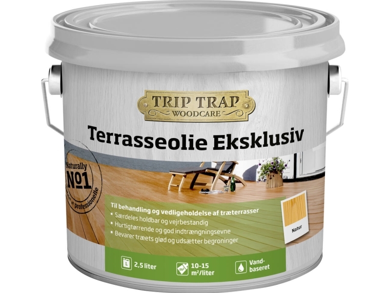 Trip Trap Terrasseolie Eksklusiv, natur