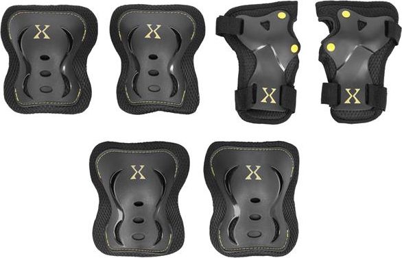 Nils Extreme svart/gula H320-skydd r. L | Sport & Träning - Säkerhetsutrustning - Arm och benskydd | GameStuff