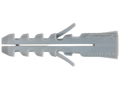 Fischer S 8 DP, Väggplugg, Tegel, Betong, Nylon, Nylon, Grå, 8 mm | Verktyg & Verkstad - Infästning - Råpluggar och pluggar | GameStuff
