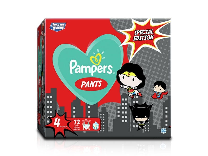 Se Pampers Pampers Pampers Pants Warner Bros Giant Pack Plus 4 Størrelse 9-15 Kg, 72 Stk. hos Computersalg.dk