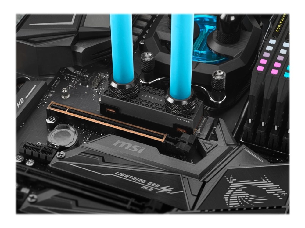 CORSAIR Hydro X Series XM2 SSD flydende kølesystem-vandlås 1-pack Sort