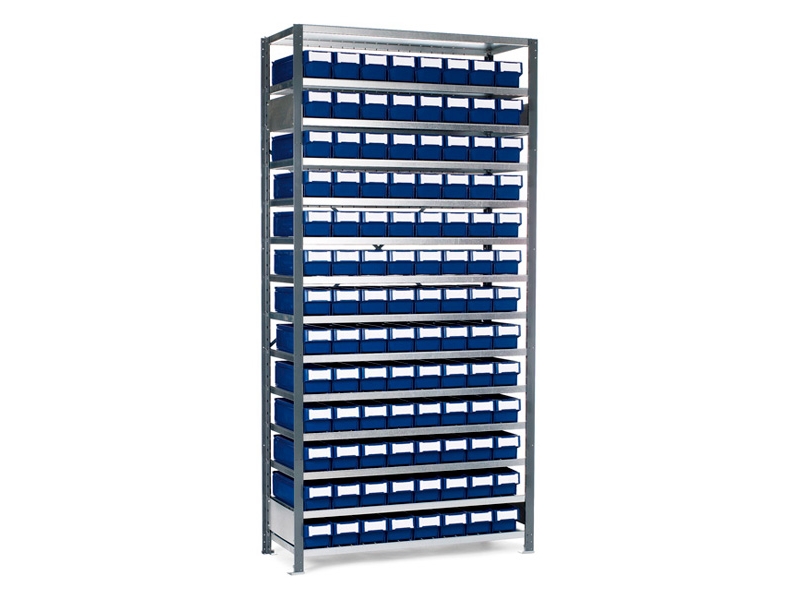 Lagerreol til smådele V-06 Nr. 4 dybde 500mm