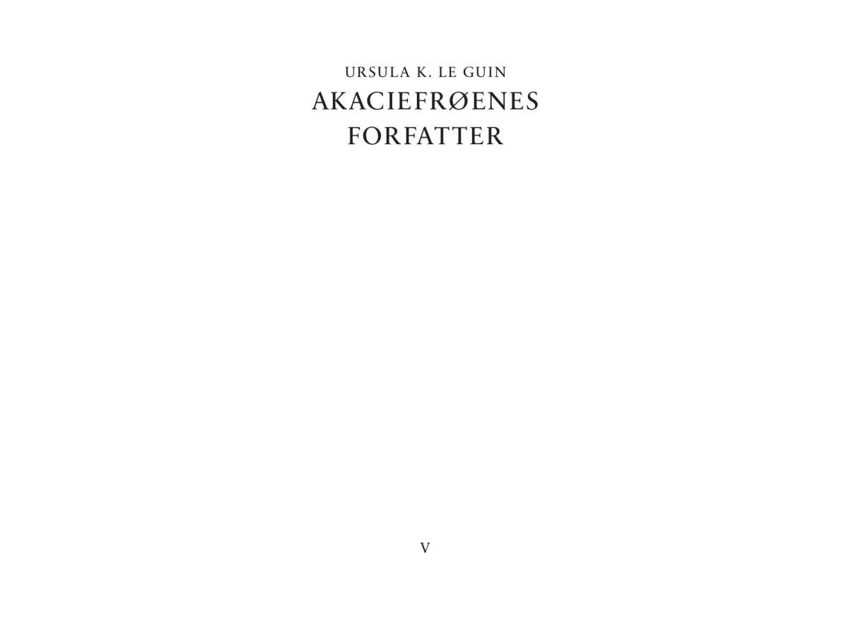 Akaciefrøenes Forfatter | Ursula K. Le Guin