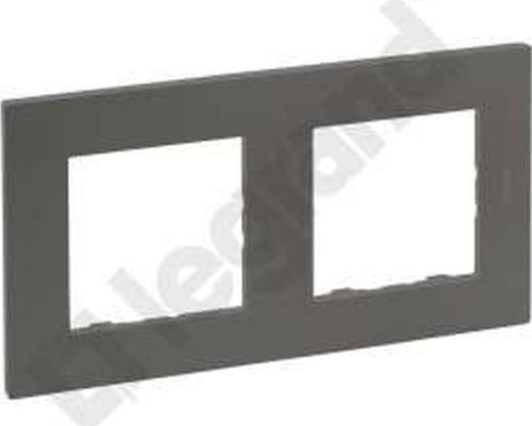 Legrand Niloe Step - Dobbelt Ramme 2X - Stålfarvet 863492