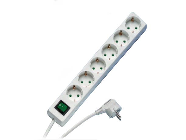 Vivanco EBLS 6S, 6 AC-utgångar, Svart, 1,4 m | EL Artiklar - Andra EL - Pluggar och uttag | GameStuff