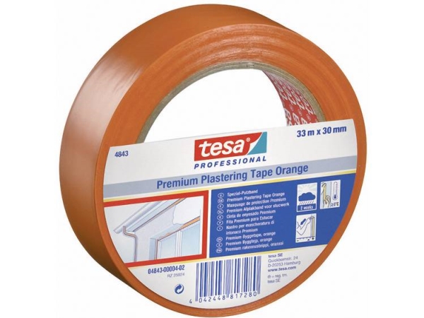 Tesa Winterband 4843-04-02 Rengøringstape Orange (L X B) 33 M X 30 Mm 1 Stk