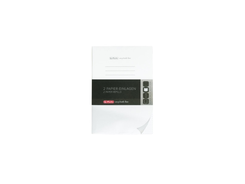 Herlitz 50034147, Einfarbig, Weiß, A5, 80 Blätter, Erwachsener