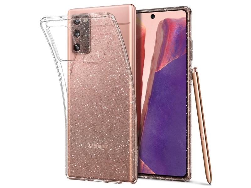 Spigen Liquid Crystal Glitter Omslag Samsung Galaxy Note 20 5g 17 Cm 6.7  " Transparent