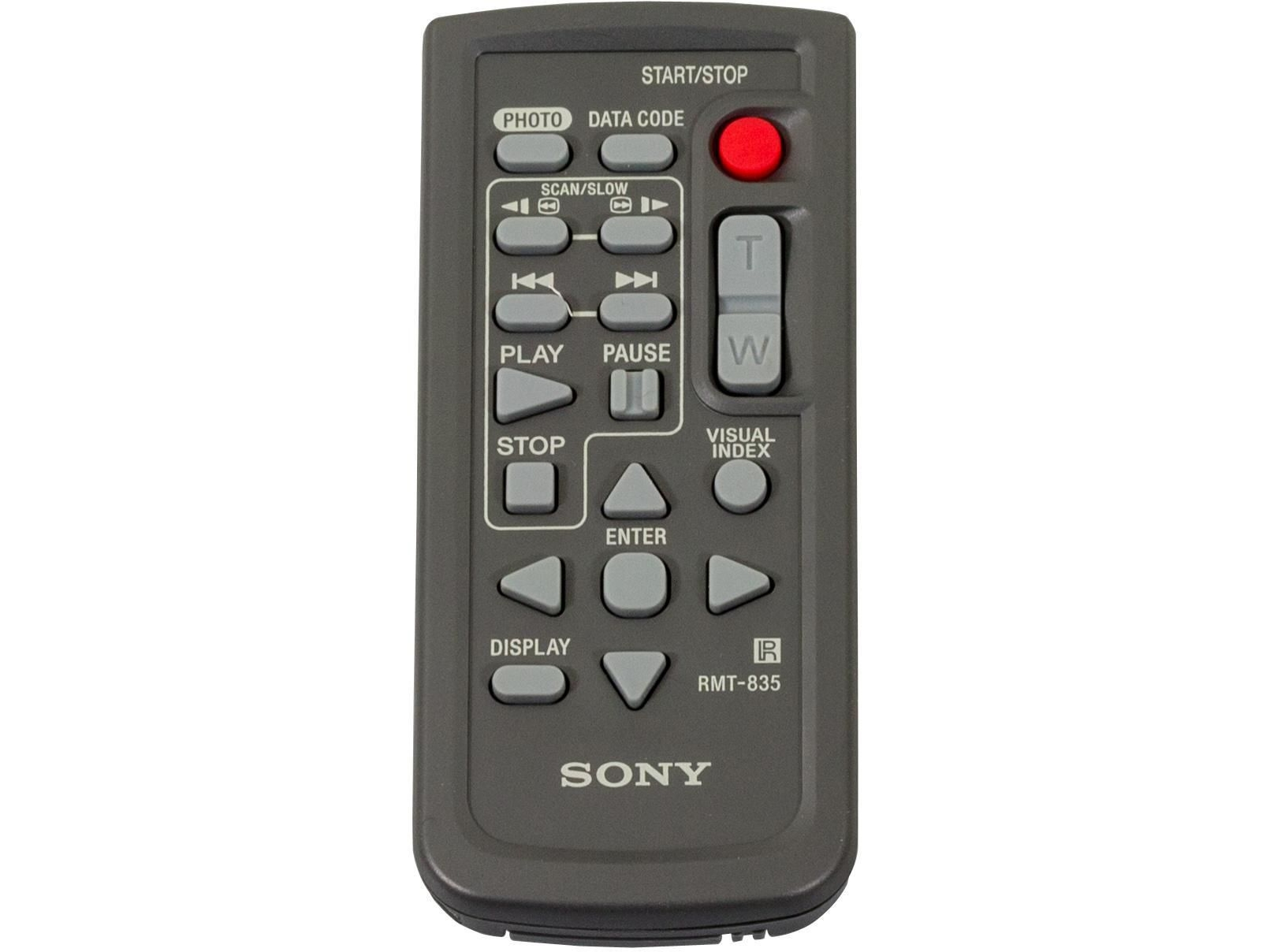 Sony Rmt 835 Kabel Tryckknappar Grå