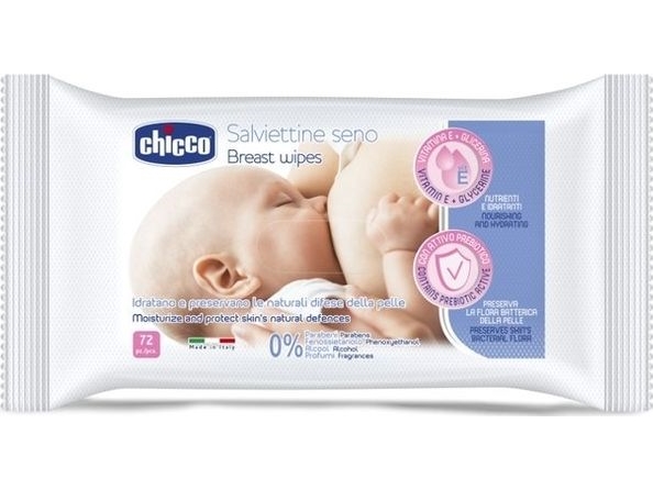 Chicco 916600-Breast Wipes 72Pcs