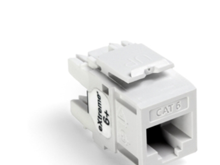 Leviton Modular jack extreme kat6 utp rj45 110-style enkle stk pakke hvid