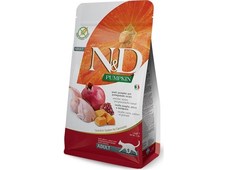 Farmina Farmina N&D Cat Pumpkin Quail & Pomegranate - Adult Cats With Quail, Pumpkin And Pomegranate 1.5 Kg