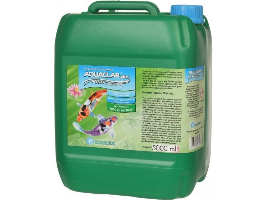 ZOOLEK ZOOLEK POND AQUACLAR Flaska 5000 ml - 28148 | Sällskapsdjur - Trädgårdsdamm - Fiske damms foder | GameStuff