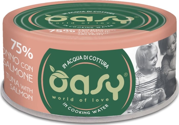 Oasy More Love Tunczyk I Losos – Vådfoder I Dåse 70 G