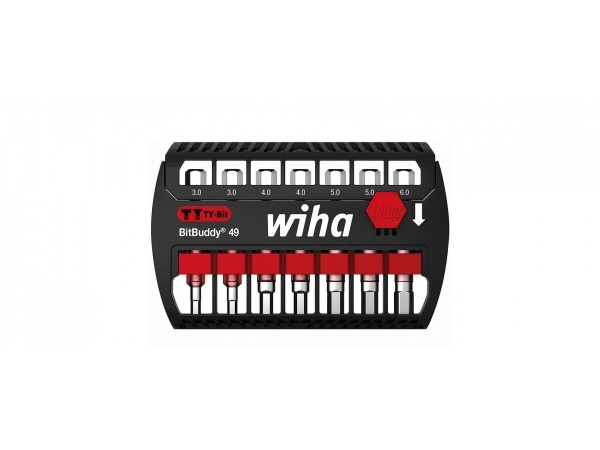 Wiha 42114, 7 Stk, Hexadecimal (Metrisk), 2X Ty-Bit 49 Mm, Internal Hexagon: Sw3, Bit Length: 49Mm 2X Ty-Bit 49 Mm, Internal Hexagon: Sw4,..., 131 G