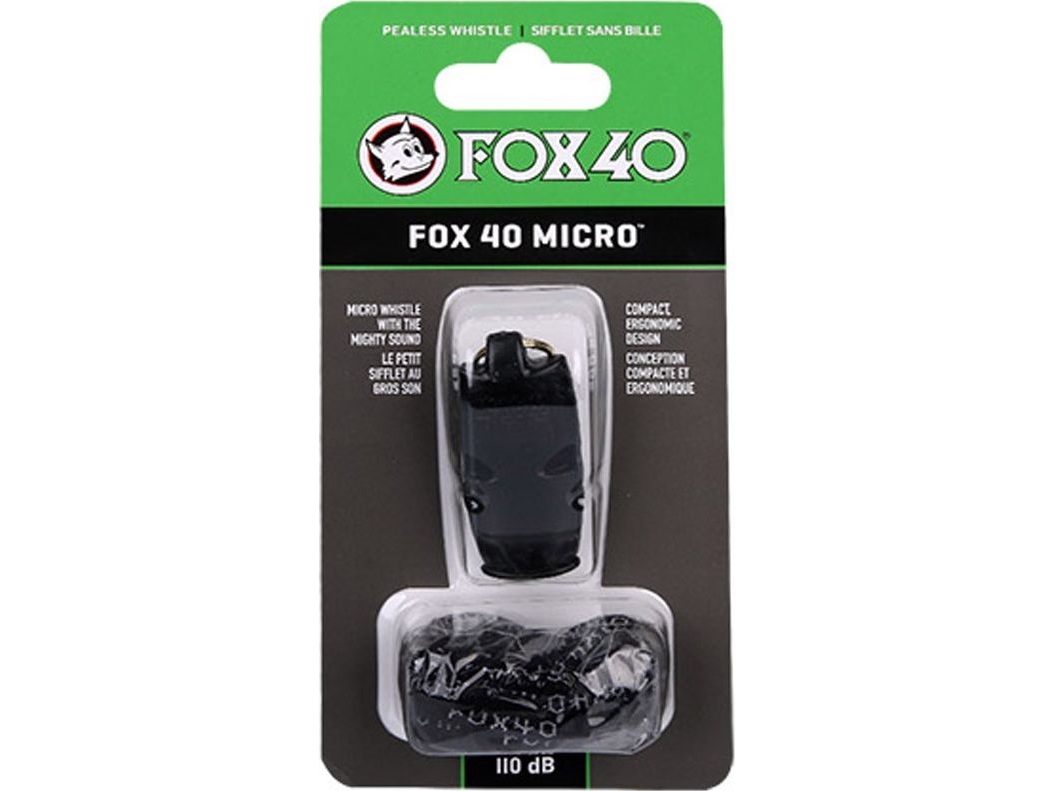 Fox40 visselpipa Fox 40 Micro Safety 9513-0008/9122-1408 svart | Sport & Träning - Sportutrustning - Fotboll | GameStuff