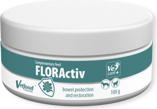 Vetfood FLORActiv - kosttilskud til hunde og katte, 100 g pulver