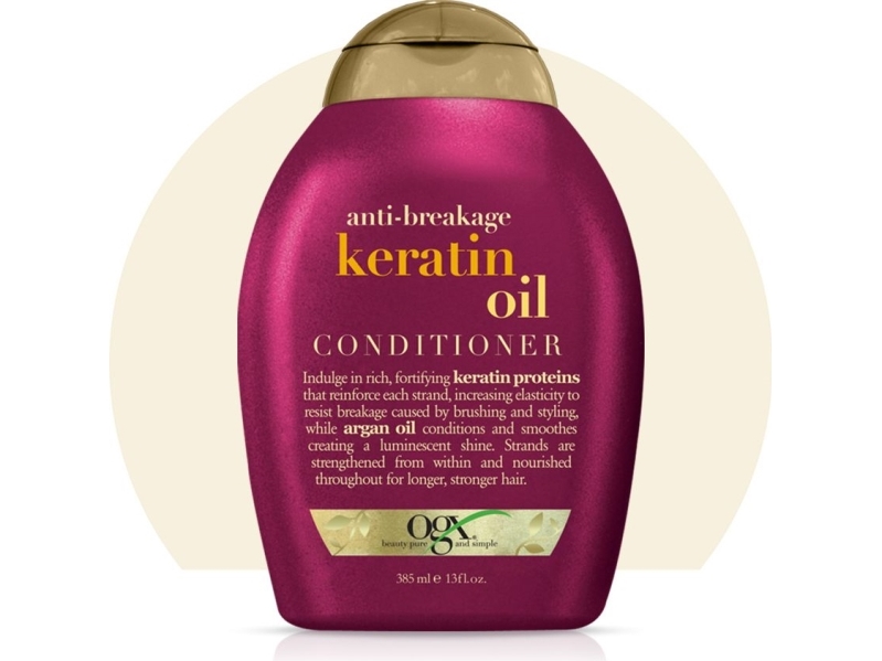 Organix Cosmetix Keratin Oil hoitoaine estää hiusten katkeamista 385ml
