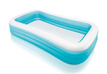 Intex 58484, Uppblåsbar pool, 1050 l, Rektangulär, 6 År, Vinyl, Blå, Vit | Trädgården - Pools & Vatten spel - Pools & bassäng | GameStuff