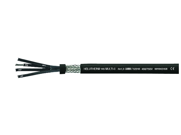 Helukabel 145 Multi-C, Niederspannungsleitung, Schwarz, Polyvinylchlorid (Pvc), Polyvinylchlorid (Pvc), Cooper, 2X1 Mm²