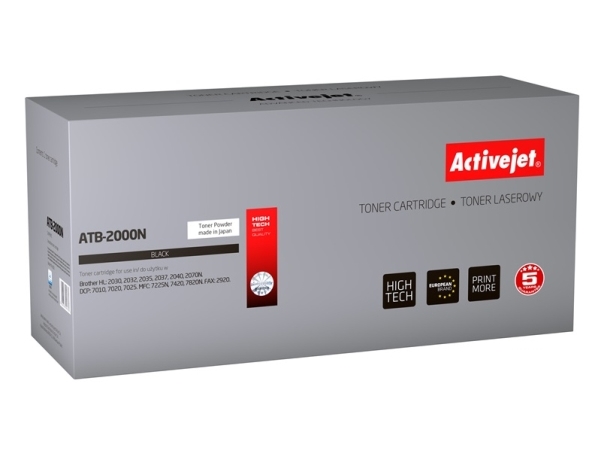 Toner Activejet Atb-2000N Schwarz Kompatibler Ersatz Tn-2000 (Expacjtbr0003)