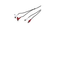 Goobay 50214, 2 x RCA, Hanstik, 2 x RCA, Hanstik/Hunstik, 1,5 m, Sort