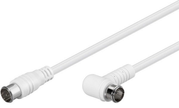 Goobay 67350, 5 m, F plug, F plug, Hvid