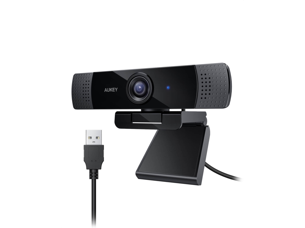 Aukey Lm1e Webcam Farve 1920 1080 1080p Audio Usb