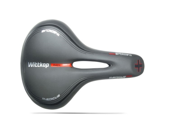 Wittkop Medicus Twin 2.0 cykelsadel - stål/gel/vinyl, grøn