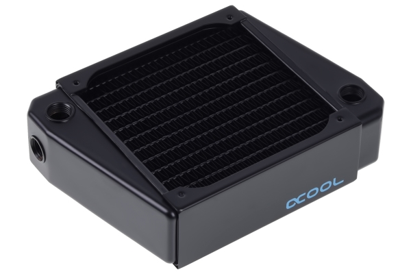 Alphacool Nexxxos Xt45, Kühler, Cooper, Stahl, Schwarz, 1/4", 1,5 Bar, 12 Cm