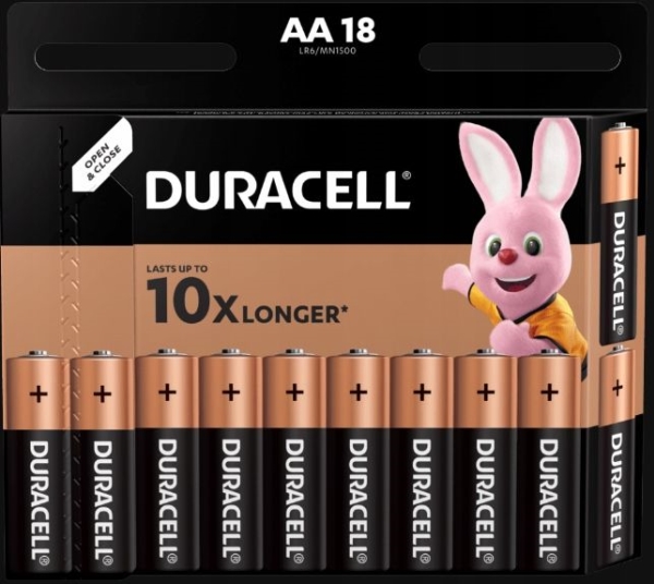 Duracell Basic Alkali-Batterien 18 Stück (Aa)