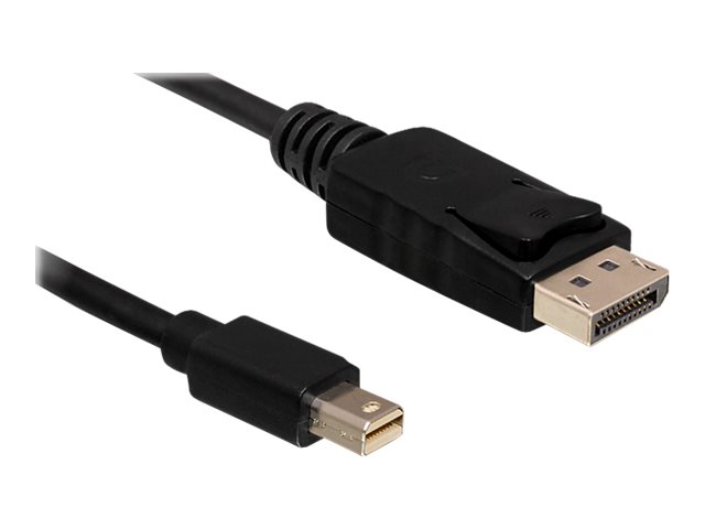 Delock - Displayport Kabel - Displayport (Han) Til Mini Displayport (Han) - 7 M - Sort