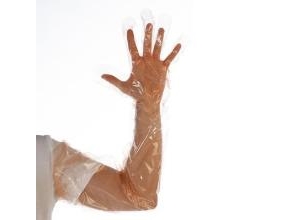 Handske Engangs 30 My 90 Cm Lang Ldpe/Eea Orange,50 Stk/Pk